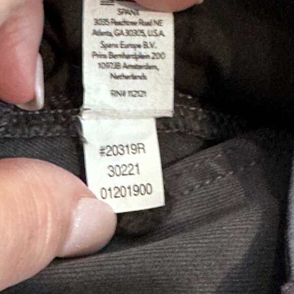 SPANX Stretch Twill Cargo Jogger Washed Black Gray Pull On Boho SMALL #20319R - Picture 6 of 15